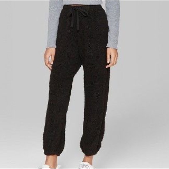 Wild Fable High-Rise Fuzzy Leisure Jogger Pants - Picture 1 of 5
